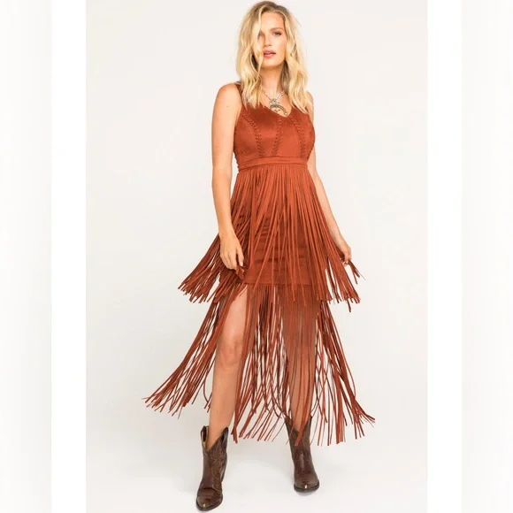 Idyllwind Women's Wild Nights Fringe Dress - Picture 2 of 8
